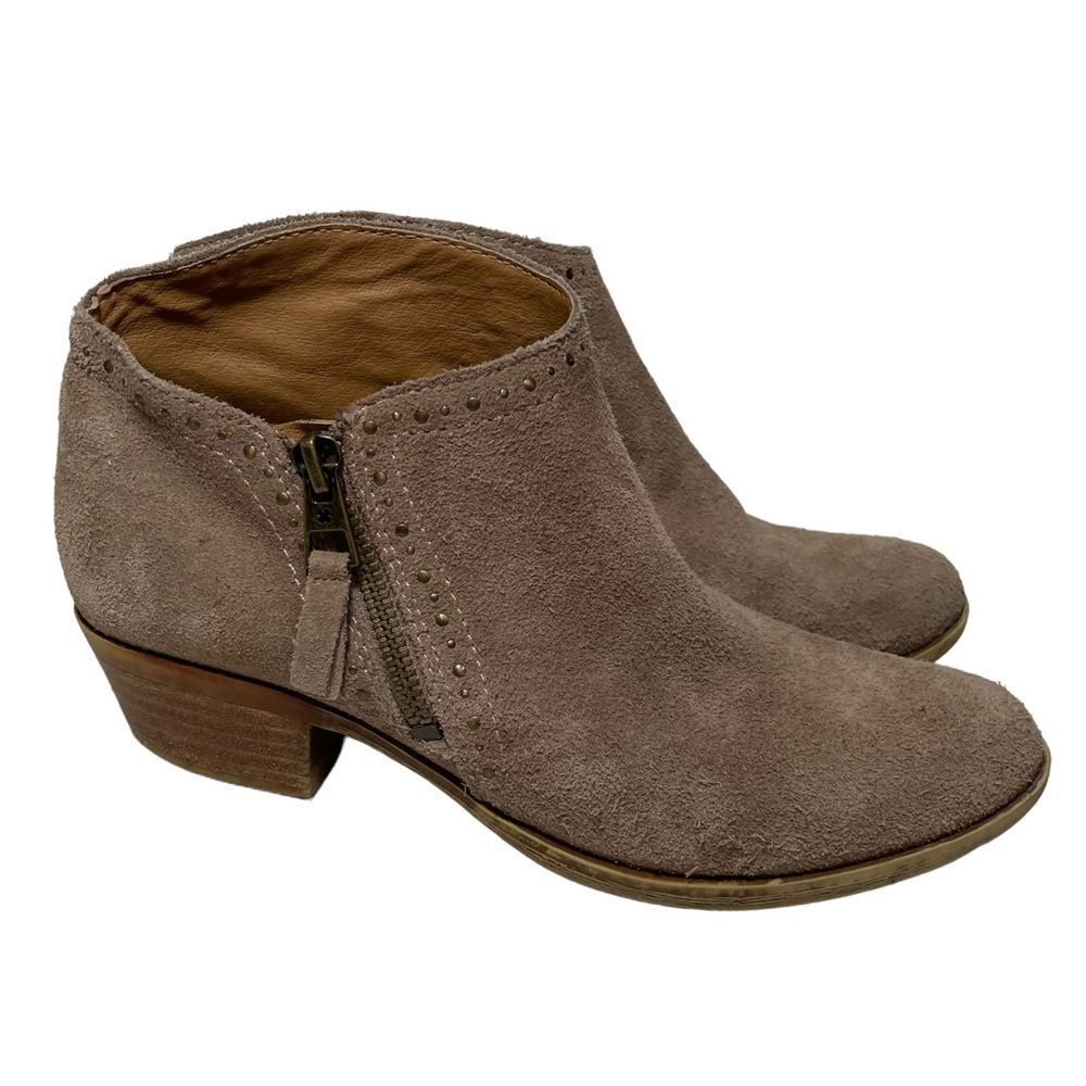 Lucky Brand Tan Leather Ankle Booties